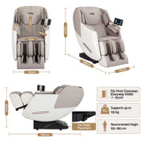 Darrahopens Furniture > Bar Stools & Chairs > Massage Chairs Livemor Elite 4D Massage Chair Recliner, SL Track Zero Gravity & Heat Auto Body Scan, 12 Auto Programs, 3 Zero-G Positions, Foot Rollers, Airbag Compression, Bluetooth Speaker, Wireless Charging In Australia - Darrahopens