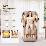 Darrahopens Furniture > Bar Stools & Chairs > Massage Chairs Livemor Elite 4D Massage Chair Recliner, SL Track Zero Gravity & Heat Auto Body Scan, 12 Auto Programs, 3 Zero-G Positions, Foot Rollers, Airbag Compression, Bluetooth Speaker, Wireless Charging In Australia - Darrahopens