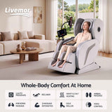 Darrahopens Furniture > Bar Stools & Chairs > Massage Chairs Livemor Full Body Massage Chair VEGA, Foot Roller, Waist & Calf Heat, Recliner, Airbags Compression In Australia - Darrahopens
