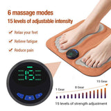 Darrahopens Furniture > Bar Stools & Chairs > Massage Chairs Portable Foot Massager for Tired Feet -6 Massage Modes,Pulse & Deep Tissue Relief, Travel-Friendly Comfort with remote control