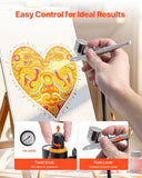 Darrahopens Furniture > Bar Stools & Chairs > Massage Chairs VEVOR Airbrush Kit, 1/6 HP, Air Brush Kit with Air Compressor, 3 Dual-Action Professional Airbrushes with 3 Tips, Hose, Acrylic Paint, 2 Fans, Low Noise, for Cake Decorating, Model Painting, Nail Art