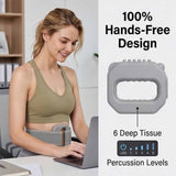 Darrahopens Furniture > Bar Stools & Chairs > Massage Chairs Wearable Muscle Relief Ring, Portable Rechargeable Fascia Ring Hands-Free, Fascia Massager Smooth-Touch Finish with Adjustable Waist Belt for Back, Waist, Arms, Legs