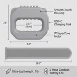 Darrahopens Furniture > Bar Stools & Chairs > Massage Chairs Wearable Muscle Relief Ring, Portable Rechargeable Fascia Ring Hands-Free, Fascia Massager Smooth-Touch Finish with Adjustable Waist Belt for Back, Waist, Arms, Legs