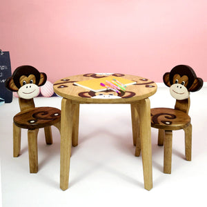 Darrahopens Furniture > Bar Stools & Chairs Monkey Table + 2 Chairs Set
