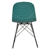 Darrahopens Furniture > Bar Stools & Chairs Set of 2 Modern Republica Dining Chair Living Office Furniture Seat Scandi - Dark Green