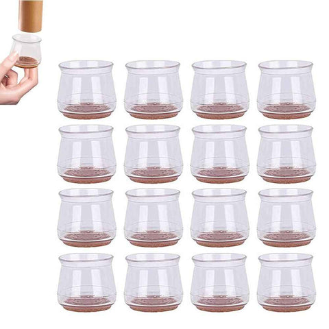 Darrahopens Furniture > Bar Stools & Chairs > Table & Bar Stools 16pcs Chair Leg Floor Protectors Silicone Furniture Sliders for Chair Foot for Hardwood Floors