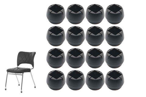 Darrahopens Furniture > Bar Stools & Chairs > Table & Bar Stools 16pcs Chair Leg Floor Protectors Soft Silicone Round Covers with Glide Pads-Round
