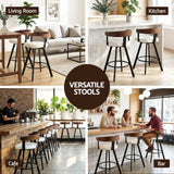 Darrahopens Furniture > Bar Stools & Chairs > Table & Bar Stools 2x Artiss Bar Stools Swivel Kitchen Chairs Metal Legs Bentwood Counter White PU