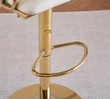 Darrahopens Furniture > Bar Stools & Chairs > Table & Bar Stools 2x Height Adjustable Blue Swivel Bar Stool Velvet Golden Round Base Barstools Chairs