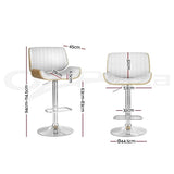Darrahopens Furniture > Bar Stools & Chairs > Table & Bar Stools Artiss 3x Bar Stools Counter Chairs Adjustable Swivel PU Leather Galina White In Australia - Darrahopens