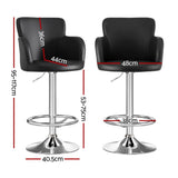 Darrahopens Furniture > Bar Stools & Chairs > Table & Bar Stools Artiss 3x Bar Stools Counter Chairs Swivel Adjustable Tub PU Leather Black In Australia - Darrahopens