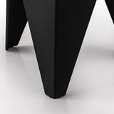 Darrahopens Furniture > Bar Stools & Chairs > Table & Bar Stools Artiss 4PC Puzzle Stool Plastic Bar Stools Stackable Black