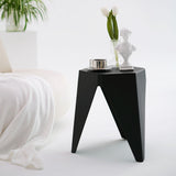Darrahopens Furniture > Bar Stools & Chairs > Table & Bar Stools Artiss 4PC Puzzle Stool Plastic Bar Stools Stackable Black