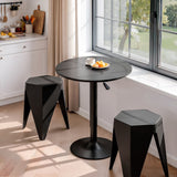 Darrahopens Furniture > Bar Stools & Chairs > Table & Bar Stools Artiss Bar Stools and Table Set 3PCS Dining Desk Kitchen Chairs Cafe Pub Black