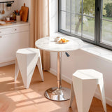 Darrahopens Furniture > Bar Stools & Chairs > Table & Bar Stools Artiss Bar Stools and Table Set 3PCS Dining Desk Kitchen Chairs Cafe Pub White
