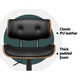 Darrahopens Furniture > Bar Stools & Chairs > Table & Bar Stools Artiss Bar Stools X3 Kitchen Counter Chair Gas Lift Swivel PU Cherry All Black In Australia - Darrahopens