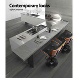 Artiss Bar Stools X3 Kitchen Counter Chair Gas Lift Swivel PU Cherry All Black In Australia - Darrahopens