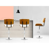 Darrahopens Furniture > Bar Stools & Chairs > Table & Bar Stools Artiss Bar Stools X3 Kitchen Counter Chair Gas Lift Swivel PU Cherry White In Australia - Darrahopens