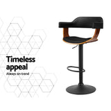 Darrahopens Furniture > Bar Stools & Chairs > Table & Bar Stools Artiss Bar Stools X3 Kitchen Counter Chair Gas Lift Swivel PU Selina All Black In Australia - Darrahopens