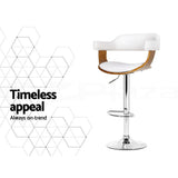 Darrahopens Furniture > Bar Stools & Chairs > Table & Bar Stools Artiss Bar Stools X3 Kitchen Counter Chair Gas Lift Swivel PU Selina White In Australia - Darrahopens