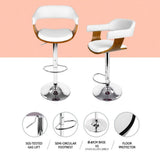 Darrahopens Furniture > Bar Stools & Chairs > Table & Bar Stools Artiss Bar Stools X3 Kitchen Counter Chair Gas Lift Swivel PU Selina White In Australia - Darrahopens