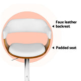 Darrahopens Furniture > Bar Stools & Chairs > Table & Bar Stools Artiss Bar Stools X3 Kitchen Counter Chair Gas Lift Swivel PU Selina White In Australia - Darrahopens
