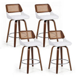 Darrahopens Furniture > Bar Stools & Chairs > Table & Bar Stools Artiss Wooden Bar Stools Set of 4 Swivel Kitchen Counter Stool Chair 60cm Seat Height