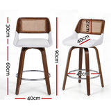 Darrahopens Furniture > Bar Stools & Chairs > Table & Bar Stools Artiss Wooden Bar Stools Set of 4 Swivel Kitchen Counter Stool Chair 60cm Seat Height