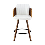 Darrahopens Furniture > Bar Stools & Chairs > Table & Bar Stools Artiss Wooden Bar Stools Swivel Kitchen Counter Stool Chair 58cm Seat Height