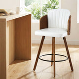 Darrahopens Furniture > Bar Stools & Chairs > Table & Bar Stools Artiss Wooden Bar Stools Swivel Kitchen Counter Stool Chair 58cm Seat Height