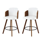 Darrahopens Furniture > Bar Stools & Chairs > Table & Bar Stools Artiss Wooden Bar Stools Swivel Kitchen Counter Stool Chair 58cm Seat Height