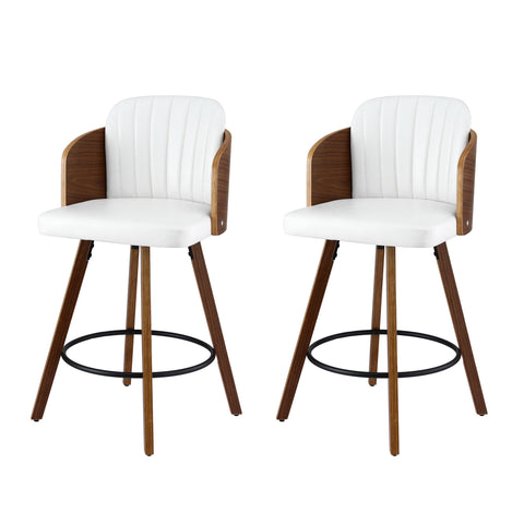 Darrahopens Furniture > Bar Stools & Chairs > Table & Bar Stools Artiss Wooden Bar Stools Swivel Kitchen Counter Stool Chair 58cm Seat Height