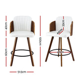 Darrahopens Furniture > Bar Stools & Chairs > Table & Bar Stools Artiss Wooden Bar Stools Swivel Kitchen Counter Stool Chair 58cm Seat Height