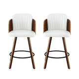 Darrahopens Furniture > Bar Stools & Chairs > Table & Bar Stools Artiss Wooden Bar Stools Swivel Kitchen Counter Stool Chair 58cm Seat Height