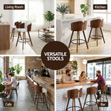 Darrahopens Furniture > Bar Stools & Chairs > Table & Bar Stools Artiss Wooden Bar Stools Swivel Kitchen Counter Stool Chair 58cm Seat Height