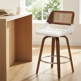 Darrahopens Furniture > Bar Stools & Chairs > Table & Bar Stools Artiss Wooden Bar Stools Swivel Kitchen Counter Stool Chair 60cm Seat Height