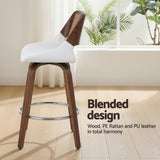 Darrahopens Furniture > Bar Stools & Chairs > Table & Bar Stools Artiss Wooden Bar Stools Swivel Kitchen Counter Stool Chair 60cm Seat Height