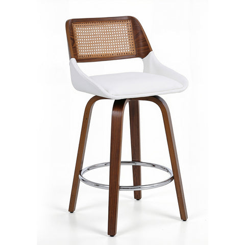 Darrahopens Furniture > Bar Stools & Chairs > Table & Bar Stools Artiss Wooden Bar Stools Swivel Kitchen Counter Stool Chair 60cm Seat Height