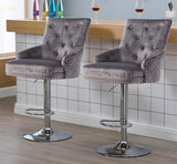 Darrahopens Furniture > Bar Stools & Chairs > Table & Bar Stools Elegant Swivel Bar Stool Velvet Airlift Counter Height Bar Kitchen Dining Chair