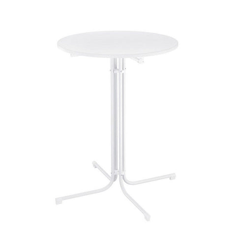 Darrahopens Furniture > Bar Stools & Chairs > Table & Bar Stools Gardeon Outdoor Bar Table Round Folding Desk Top 109cm Patio Furniture White