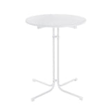 Darrahopens Furniture > Bar Stools & Chairs > Table & Bar Stools Gardeon Outdoor Bar Table Round Folding Desk Top 109cm Patio Furniture White