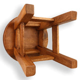 Darrahopens Furniture > Bar Stools & Chairs > Table & Bar Stools Hand Carved Children's Chair Stool Wooden Train Locomotive Theme