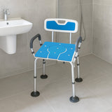 Darrahopens Furniture > Bar Stools & Chairs > Table & Bar Stools Orthonica Height-Adjustable Aluminium Commode Shower Chair with Armrests Backrest Armrests Soft Stool Seat Aid