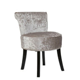 Darrahopens Furniture > Bar Stools & Chairs > Table & Bar Stools Round Vanity Stool with Padded Seat and Backrest