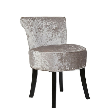 Darrahopens Furniture > Bar Stools & Chairs > Table & Bar Stools Round Vanity Stool with Padded Seat and Backrest