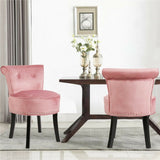 Darrahopens Furniture > Bar Stools & Chairs > Table & Bar Stools Round Vanity Stool with Padded Seat and Backrest