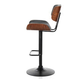 Darrahopens Furniture > Bar Stools & Chairs > Table & Bar Stools SERENITà European Wooden Black Modern Bar Stools Swivel Bar Stool Chair Counter Height Barstool with 360 Degree Swivel Seat