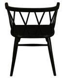 Darrahopens Furniture > Bar Stools & Chairs > Table & Bar Stools Sierra Cross Back Oak Chair - Set of 2 (Black)