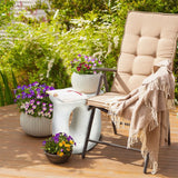 Darrahopens Furniture > Bar Stools & Chairs > Table & Bar Stools U-Shaped Terrazzo Concrete Outdoor Stool