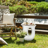 Darrahopens Furniture > Bar Stools & Chairs > Table & Bar Stools U-Shaped Terrazzo Concrete Outdoor Stool
